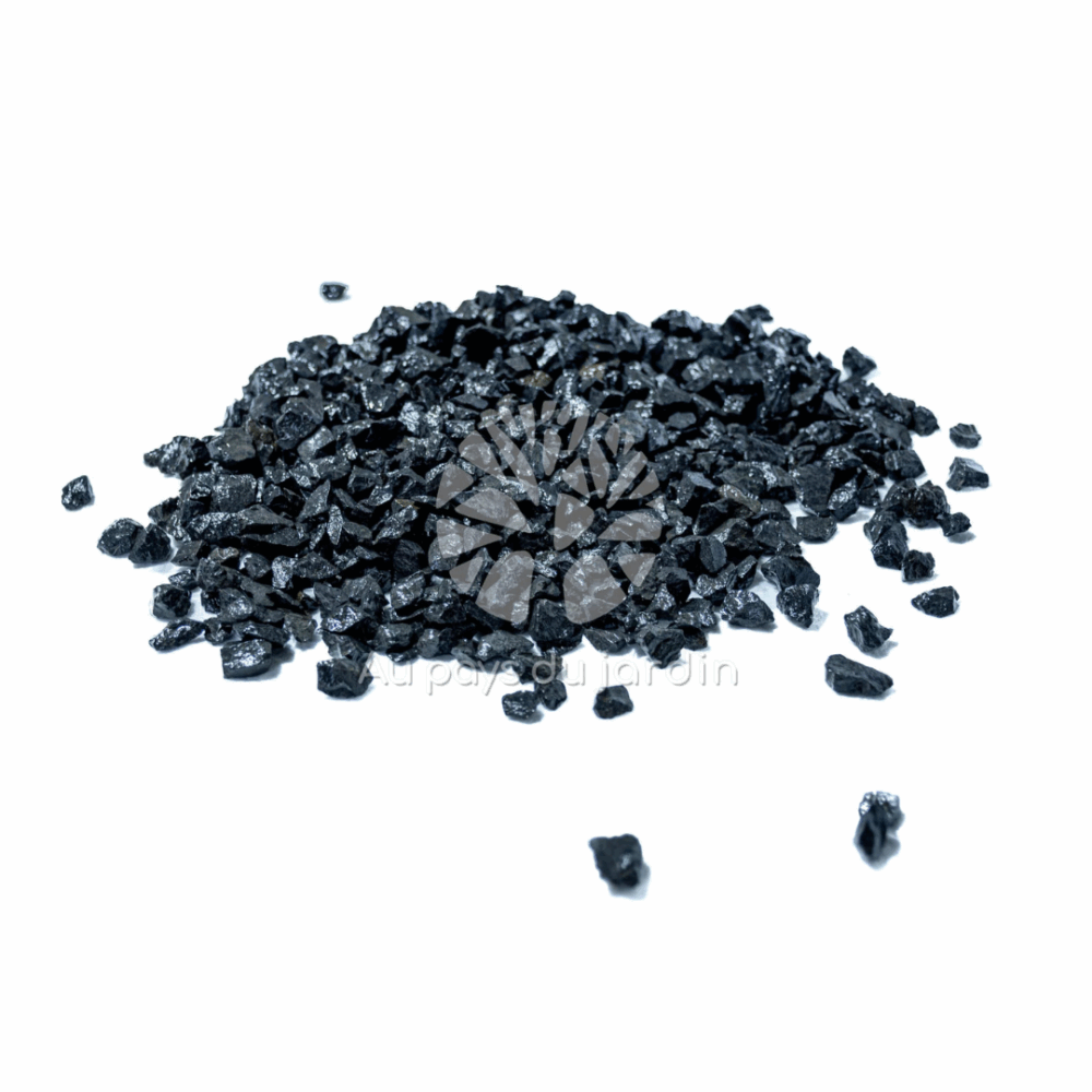 Gravier noir basalte