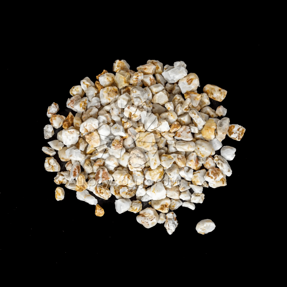 Gravier quartz blanc beige