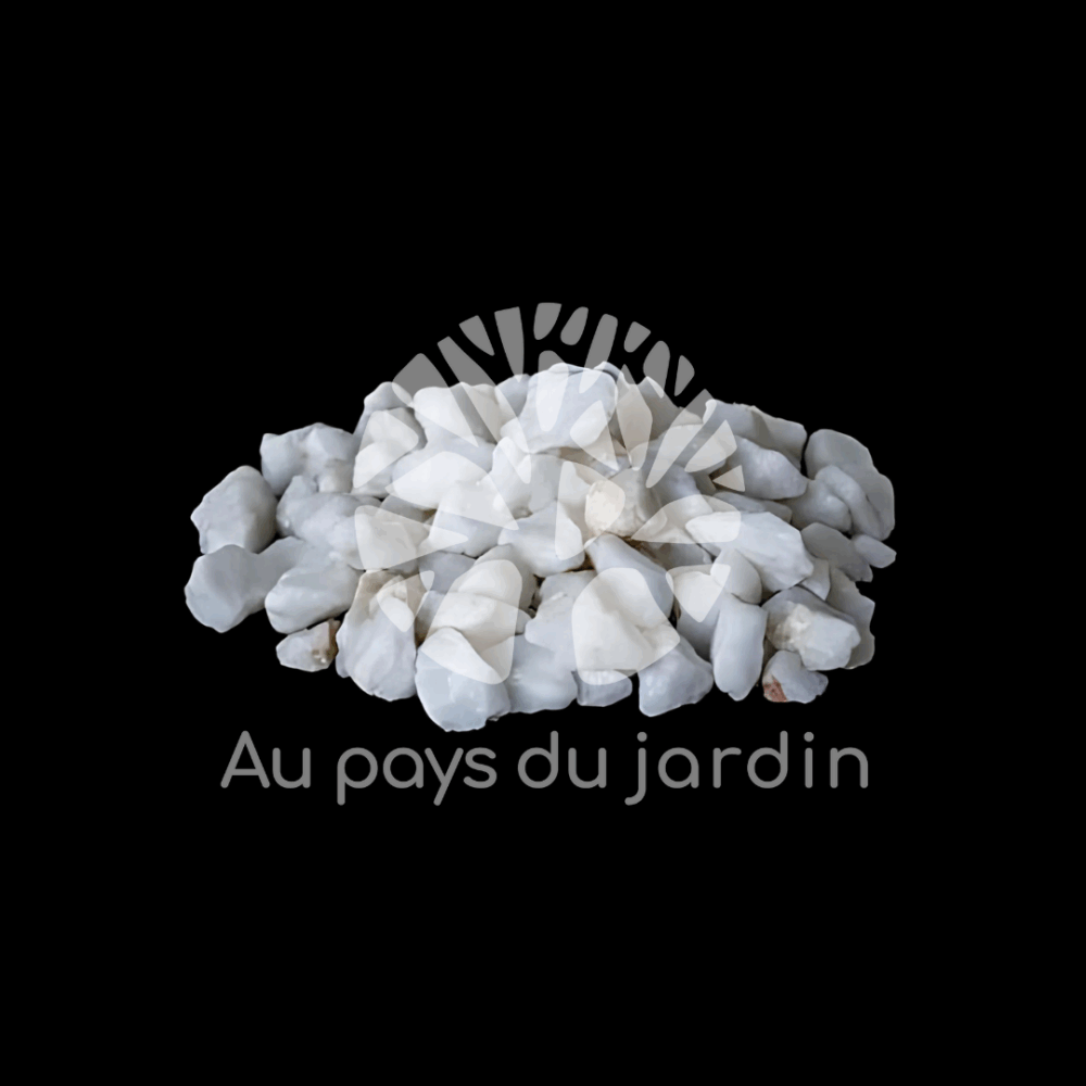 Gravier quartz blanc