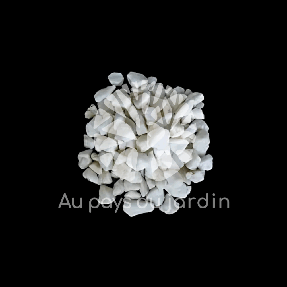 Gravillons quartz blanc